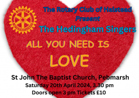 Halstead Rotary presents 'All You Need is Love'